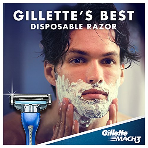 Gillette Gillete Mach 3 Smooth Shave Disposable Razor, 3 Count