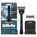 Gillette Intimate Razor for Men, Men¡¯s Pubic Razors for Manscaping, Gentle and Easy to Use, Designed For Pubic Hair, 1 Handle, 2 Blade Refills