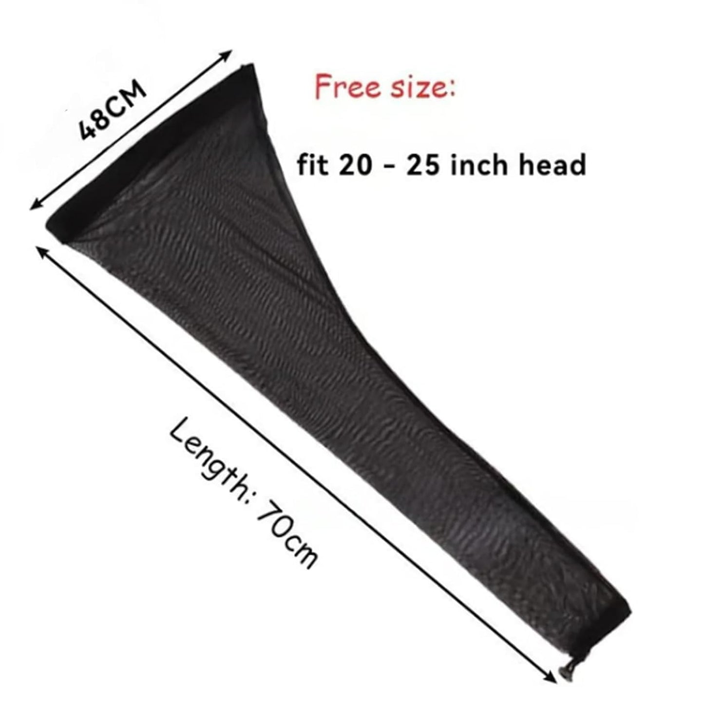 Hairweave Sleeve For Locs With Drawstring,Dreadlock Cap, Hair Weave Sleeve For Braids, Lightweight & Stretchable, Extra-Wide For Comprehensive Coverage, Band For Bun Faux Locs (Black)