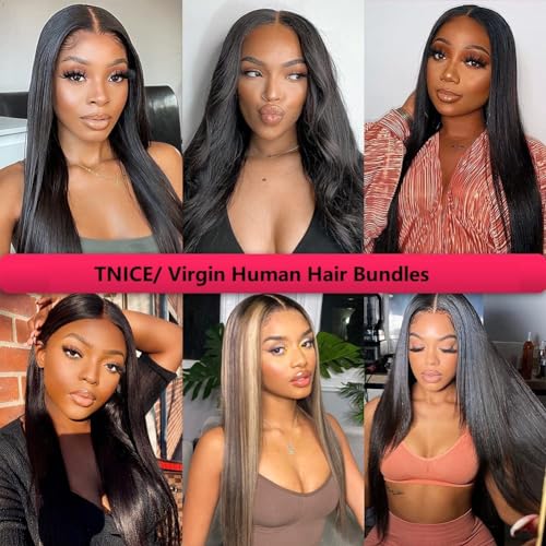 12 Inch Brazilian Straight Human Hair Bundles - Unprocessed Remy Hair, 3-Pack