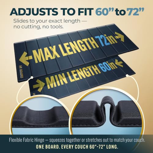 Heavy Duty Couch Support Board 35x72in - Anti-Slip Sofa Cushion Support for Sagging Cushions - Foldable Extra Wide Support