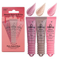 Dr. PAWPAW Glimmer Glaze Lip Oil Set – Hydrating Nude, Rose & Plum Shades