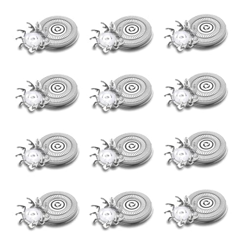 Head Shaver Replacement Heads Compatible with Sk-ull Shaver Pitbull Gold PRO, Pitbull Silver PRO, Palm, Pitbull Platinum PRO, Electric Razor Replacement head for Superior Shaving (12 PACKS)