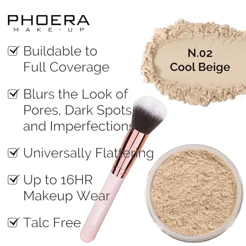 Air Cushion CC Cream Foundation Set with Powder Sponge & Kabuki Brush - #03 Warm Nude 3.57oz Pack of 7