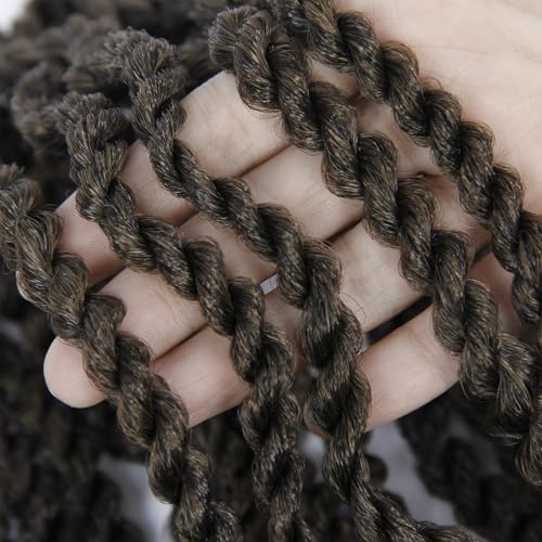 Wavy Senegalese Twist Crochet Hair - 18 Inch, 6 Packs, #1B/27 Variation