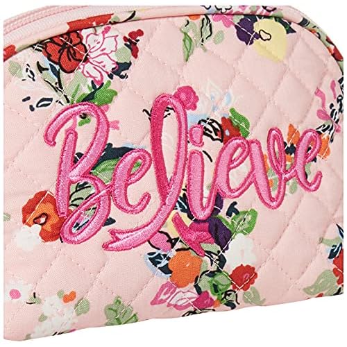 Cotton Clamshell Cosmetic Makeup Organizer Bag