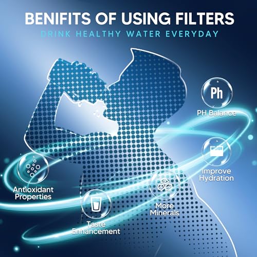 BOGDA 12-Pack Water Filter Replacement for Zero Pitchers Dispensers ZR-001 ZR-004 ZP-006 ZR-017