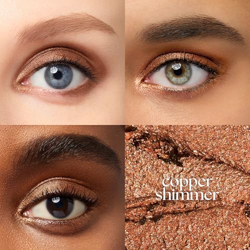 Julep Eyeshadow 101 Cream-to-Powder Waterproof Shadow Stick - Copper Shimmer, Buildable Lengthening Lash Mascara Black,
