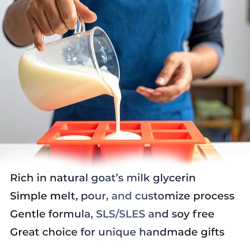 Velona Goat Milk Soap Base 80 Ounce - Melt & Pour, SLS/SLES Free, Moisturizing