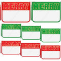 6 Pcs Christmas Gifts Red Green Chenille Letter Bags Xmas Nylon Clear Cosmetic Bags Toiletry Zipper Pouch Merry Makeup Travel Purse for Women Christmas Party Holiday Favor