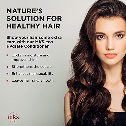 Earthly Body MKS Eco Hydrate Conditioner 25 Fl Oz - Nourishing Vegan Hair Moisturizer with Argan & Hemp Oil - Original Variant