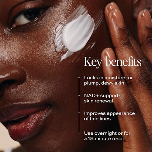 DIME Beauty Dewy Recovery Mask - Overnight Face Mask With Snow Mushroom Extract, NAD+, Vitamin C - Replenish Moisture, Restore Glow, Hydrating Face Mask 3.38 oz/100 mL