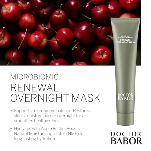 BABOR DOCTOR Microbiomic Renewal Overnight Mask (75ml) - Vegan Skincare for Dry Skin - Face Mask with Hyaluronic Acid for Hydration, Radiance and Luminosity
