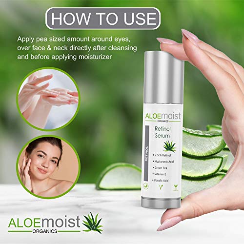 Anti Aging Retinol Cream and 2.5% Retinol Serum for Face