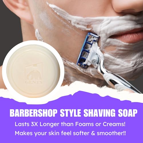Men's Shaving Soap Variety Pack - All Natural Enriched with Shea & Glycerin, 3 oz Each, 5 Scents