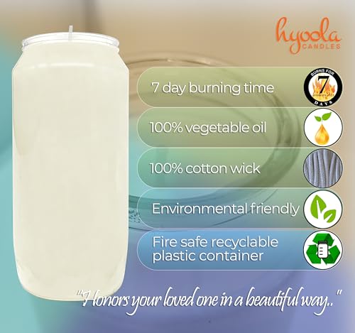 7 Day White Prayer Candles Pack of 20 - Tall Pillar Religious Memorial Decor