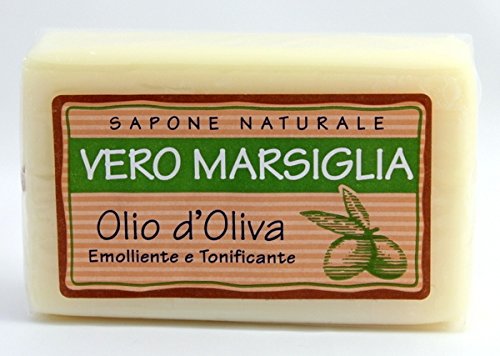Nesti Firenze Vero Marsiglia Natural Olive Oil Soap Set - 4 x 5.29oz Italian Marseille Soap