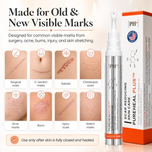 Silicone Scar Removal Gel for Surgery Burns & Acne - 13g, Hypoallergenic