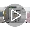 VECELO White Corner Cube Shelf with USB Ports & Adjustable Shelves