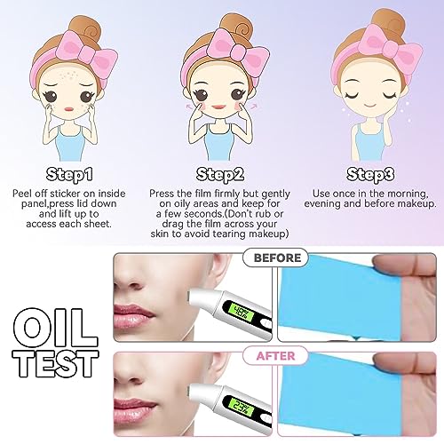 Clean & Clear Oil Control Film 300 Sheets | Mattifying Face Sheets for Shine-Free Skin
