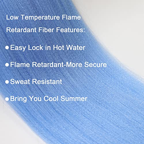 Ms Aloe Rainbow Pre Stretched Braiding Hair 26 Inch Pack of 6 - Multi Colored Knotless Extensions