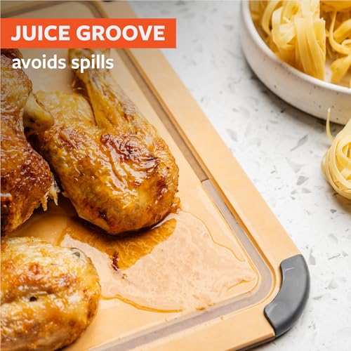 Full Circle 3-Piece Better-Than-Wood Cutting Board Set with Holder - Dishwasher Safe
