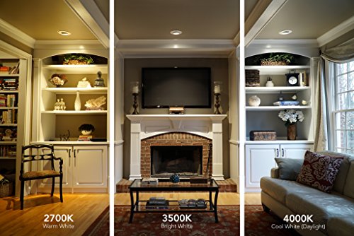 14-Inch LED Flush Mount Light - 4000K, 1100 Lumens, 50,000 Hours, White