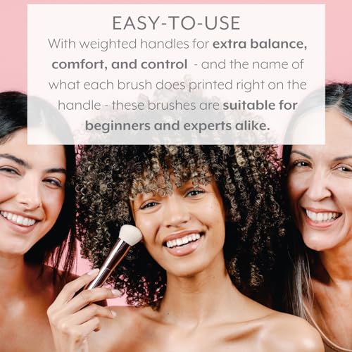 Jenny Patinkin Sustainable Luxury Complexion Brush ?2.5x More Bristles, Vegan, Eco-Friendly Face Brush for Foundation, Contour, Blush, Bronzer, Highlighter & Powder ? Multi-Purpose Makeup Brush