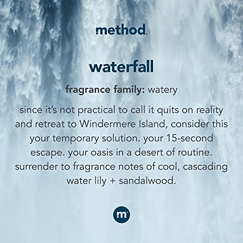 Method Waterfall Gel Hand Soap Refill Pack of 6 - 34oz Eco-Friendly Liquid Hand Wash