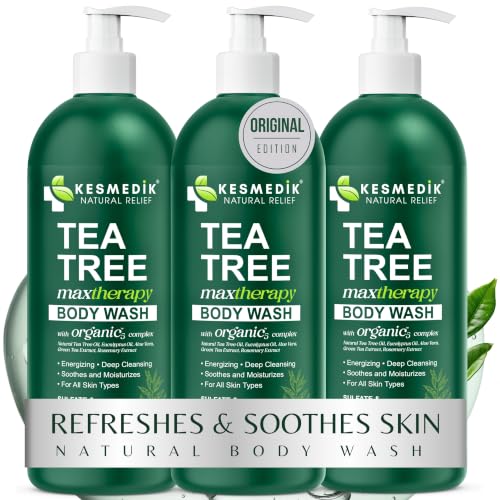 Tea Tree Body Wash MaxTherapy 3-Pack - Gentle, Hydrating Skin Cleanser