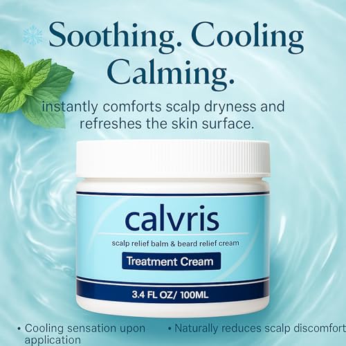 Calvris Scalp Relief Balm with Kudzu & Jojoba Extracts - 3.4 Fl Oz (Pack of 1)
