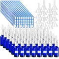 Blue 80 Pcs Refillable Glass Nasal Spray Bottles 30ML/1OZ Travel Kit