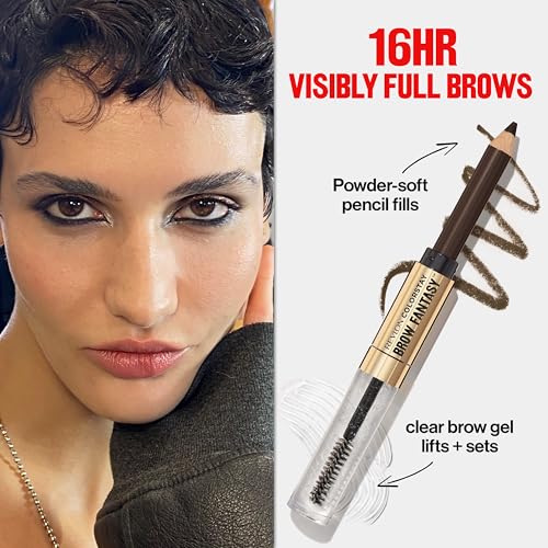 REVLON Moonlit Smokeshow Bundle as featured in Christian Siriano¡¯s NYFW show, ColorStay Eyeshadow Quad, Multiplayer Eye Pencil, Xtensionnaire Mascara, and Brow Fantasy, Pack of 4