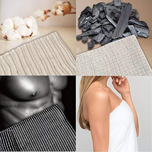 Exfoliating Washcloth Set - Soft, Medium & Super Hard Textures for Body & Back - Made in Japan (3pcs)