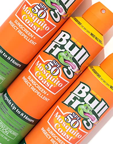 Bullfrog Mosquito Coast Sunscreen SPF50 + Insect Repellent 5.5oz Spray 2 Pack - Continuous Spray