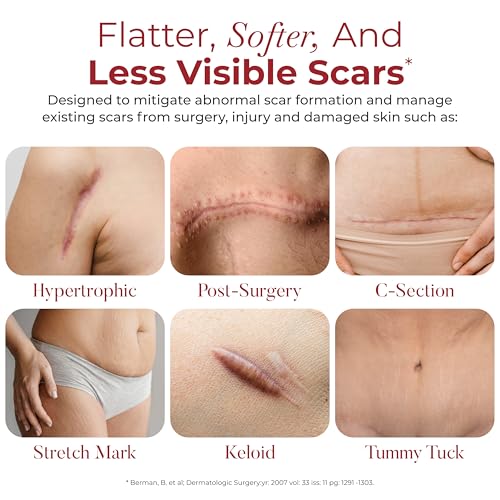 HealFast Scar Care Bundle - Silicone Gel, Sheets & Tape for Surgery - Variation of THIS listing
