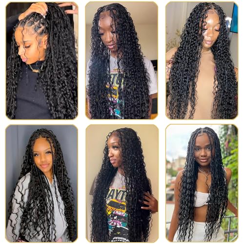 Miss Lee 18in Black Water Wave Human Braiding Hair - 2 Bundles, No Weft