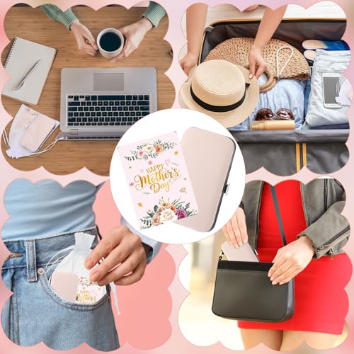 Pink Mothers Day Nail Care Gift Set with Case - 6-Piece Manicure Kit for Women & Mom