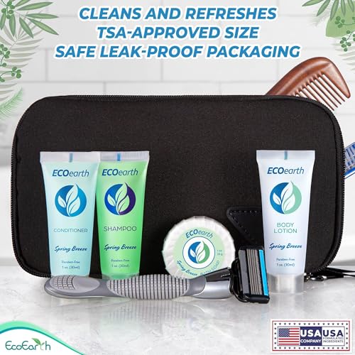EcoEarth Travel Shampoo & Conditioner Set 1 fl oz - Spring Breeze Pack of 50