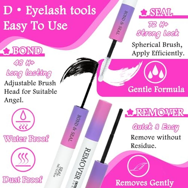 Manga Lash Clusters Kit, 504 Pcs Fluffy Eyelash Clusters Extensions 100D+100D D Curl Individual Wispy False Eyelashes Kit with Lash Bond, Lash Remover, Lash Tweezers, Lash Brush (Lash Clusters10-18mm)