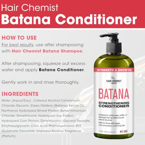 Strengthening Shampoo & Conditioner Set - Hair Growth & Thickening, 33.8 oz