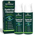 NOVEHA Eyelid & Lash Gel Cleanser 2 Pack - Gentle Daily Eye Area Care with Pro-Vitamin B5, Tea Tree & Hyaluronic Acid