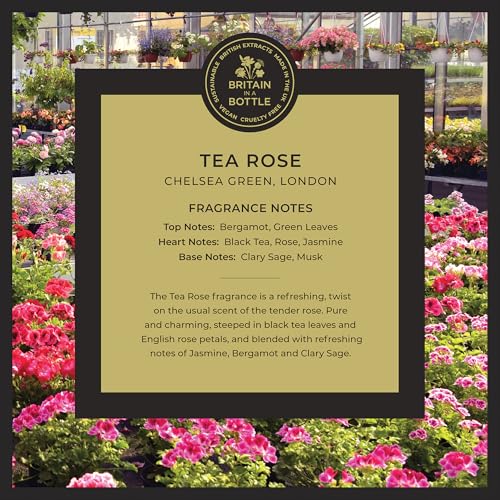 Tea Rose Bath & Shower Gel - Luxury Vegan Body Wash for Women, Paraben Free, 8.45 oz