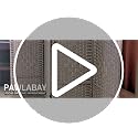 PawlaBay Light Brown 4 Panel Short Room Divider - Folding Privacy Screen