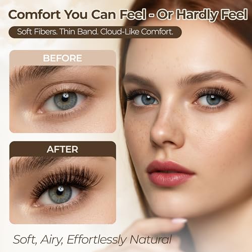 LASHVIEW Lash Extension Kit DIY Lash Clusters Eyelash Extension Kit, 10-16mm NM03 Individual Lashes Kit with Lash Bond and Seal, Lash Tweezers for Self Use