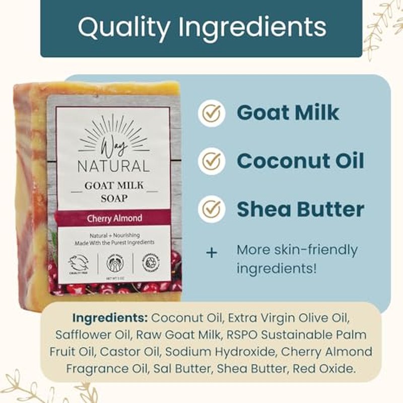 3 Goat Milk Soap Bars & 3 (2oz) Lotions (3 Bars, 3 Lotions)