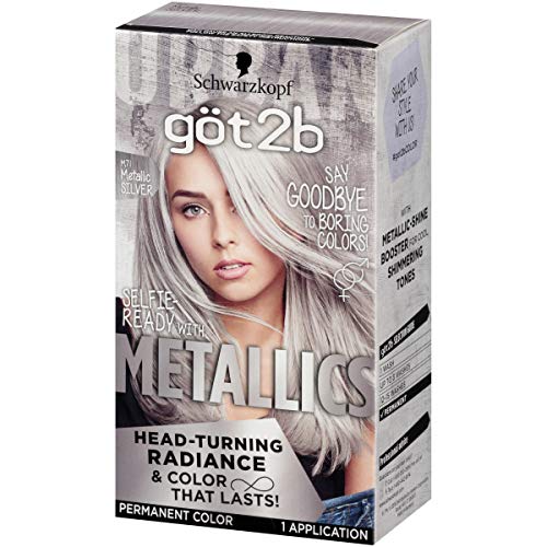 Got2B Metallics Permanent Hair Color Duo - Dusty Silver & Silver