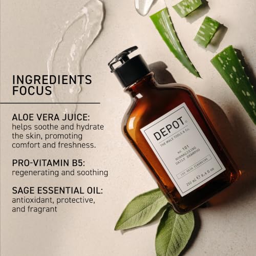 Normalizing Daily Shampoo - 8.4 Fl Oz Botanical Hair Cleanser for Oily & Normal Hair - Refreshing & Gentle