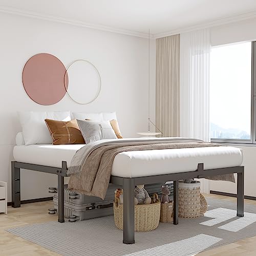 14 Inch Full Bed Frame with Rounded Corners & Heavy Duty Support