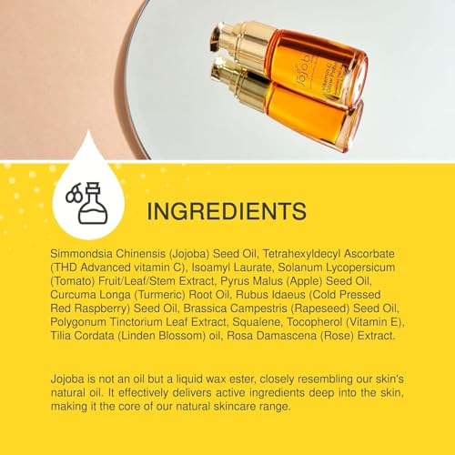 Vitamin C Facial Oil 30ml ? Brightening Glow Elixir with THD Ascorbate, Turmeric & Tomato Oil ? Antioxidant-Rich Skin Booster for Radiance, Even Tone & Smooth Texture